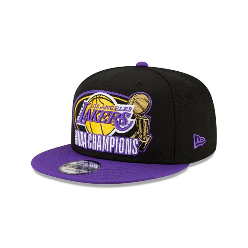 NBA Los Angeles Lakers 17x Champs 9Fifty Snapback (OWL8832) - Purple New Era Caps